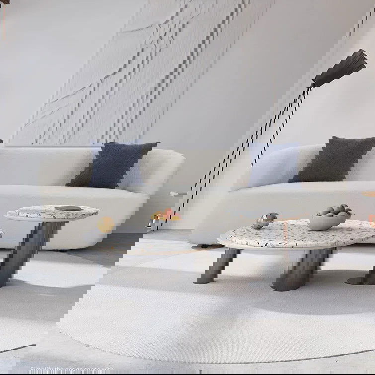 86.61" Upholstered Curved Sofa - Quality, Style, and Functionality for Your Home - Just Home Furniture™