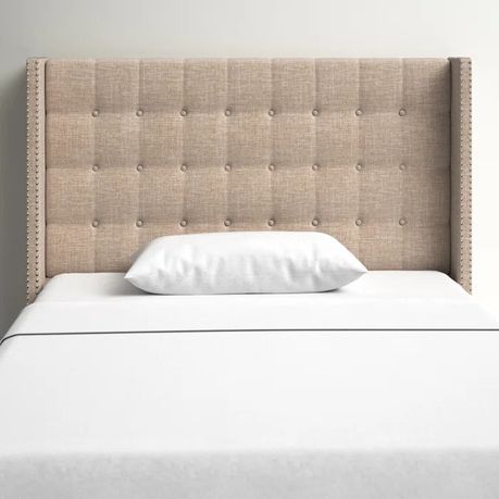 Achenbach Upholstered Headboard in Cream Beige - Quality, Style, and Functionality for Your Home - Just Home Furniture™