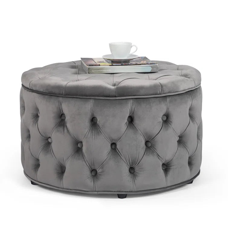 Amram Upholstered Storage Ottoman - Quality, Style, and Functionality for Your Home - Just Home Furniture™