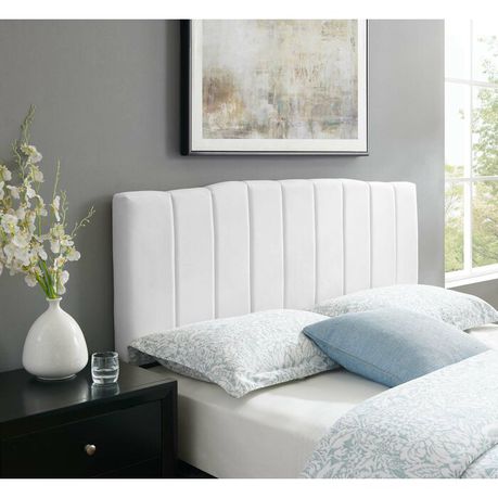 Arnett White Leather Upholstered Headboard - Quality, Style, and Functionality for Your Home - Just Home Furniture™