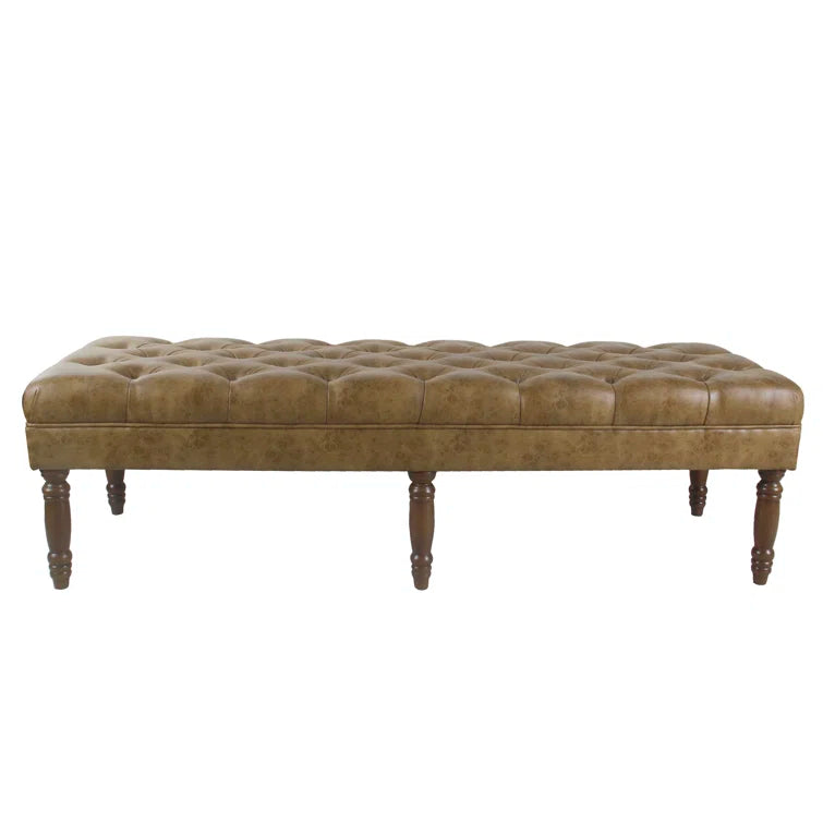 Auston Faux Leather Upholstered Bench - Quality, Style, and Functionality for Your Home - Just Home Furniture™