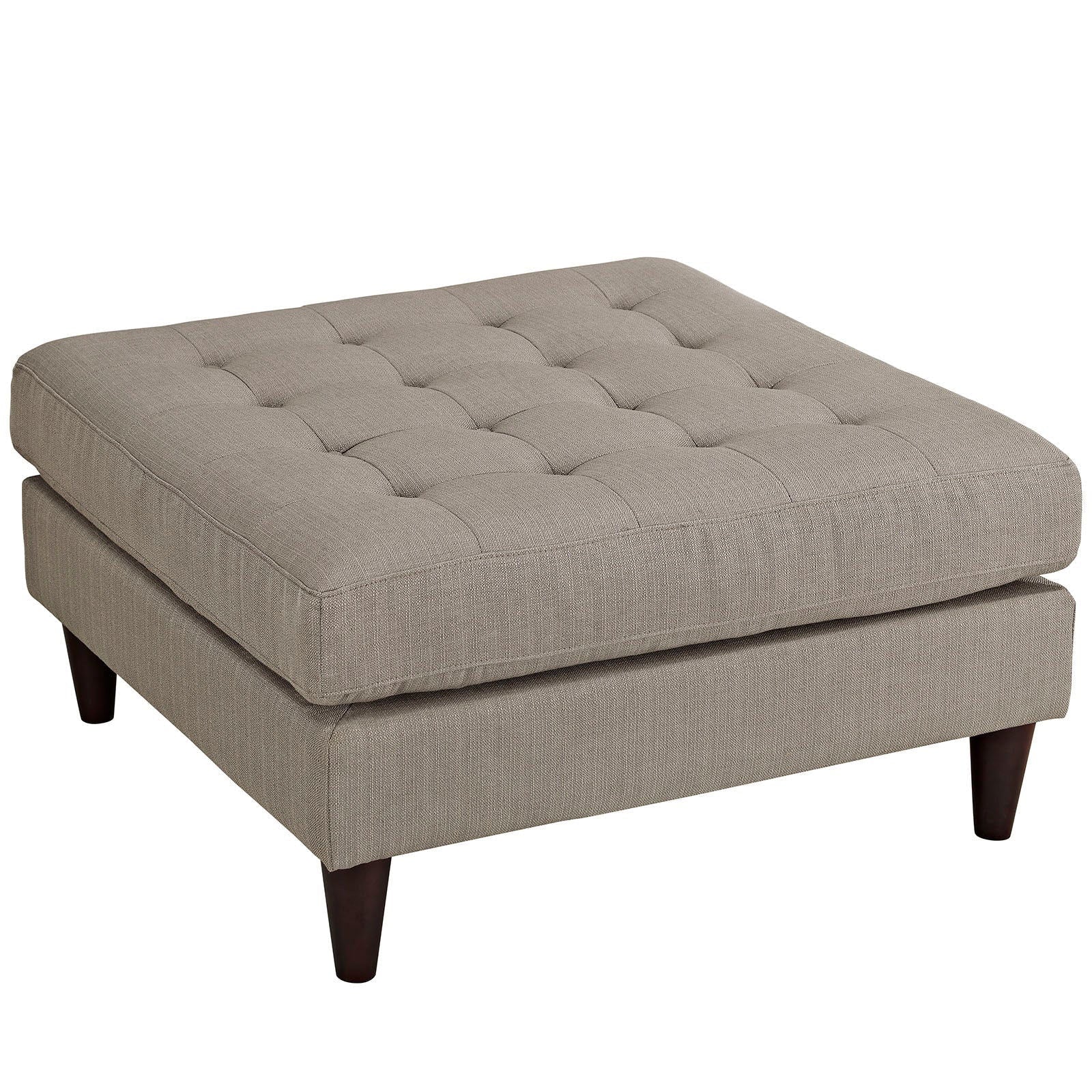 Empress Upholstered Fabric Large Ottoman in Granite - Quality, Style, and Functionality for Your Home - Just Home Furniture™