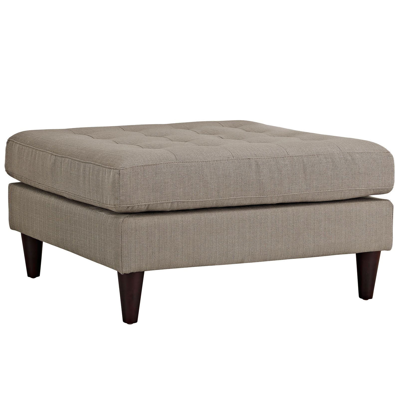 Empress Upholstered Fabric Large Ottoman in Granite - Quality, Style, and Functionality for Your Home - Just Home Furniture™