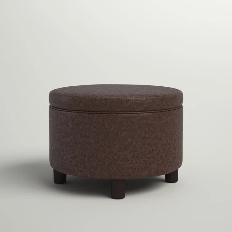 Eqerem Vegan Leather Storage Ottoman - Quality, Style, and Functionality for Your Home - Just Home Furniture™