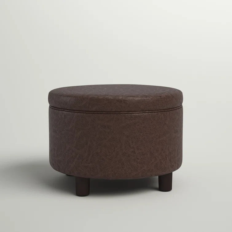 Eqerem Vegan Leather Storage Ottoman - Quality, Style, and Functionality for Your Home - Just Home Furniture™