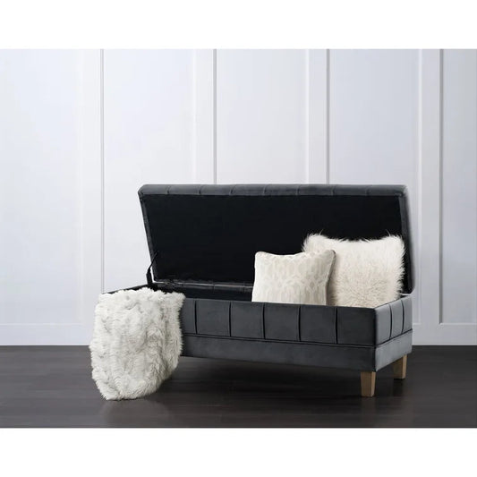 Gloria Upholstered Storage Ottoman - Quality, Style, and Functionality for Your Home - Just Home Furniture™