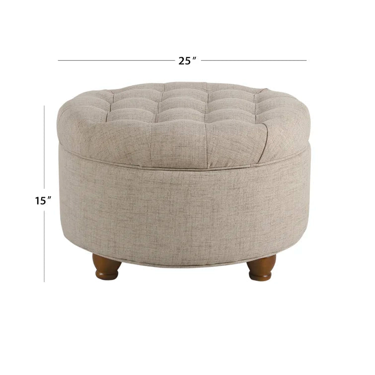 Henninger Upholstered Storage Ottoman - Quality, Style, and Functionality for Your Home - Just Home Furniture™
