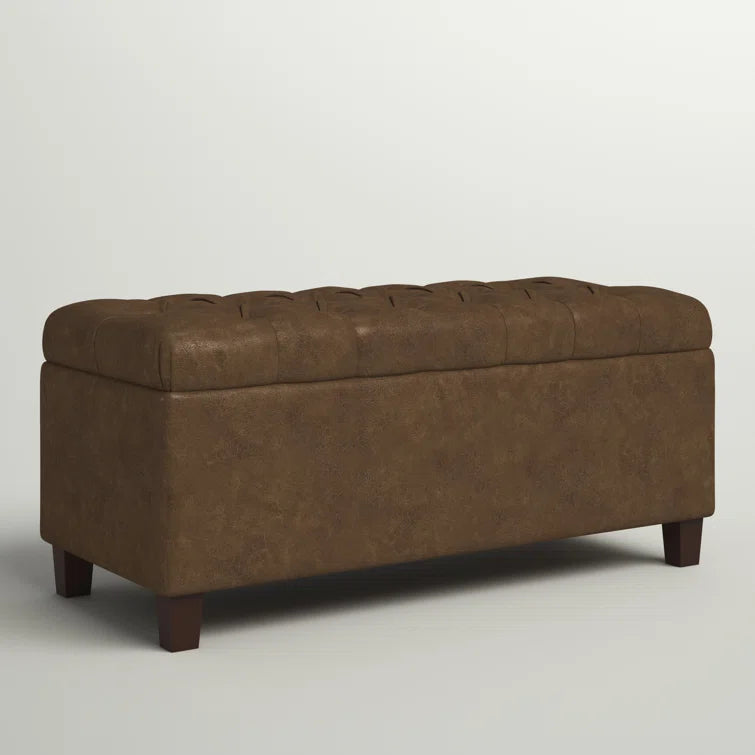 Leiker Faux Leather Upholstered Storage Bench - Quality, Style, and Functionality for Your Home - Just Home Furniture™