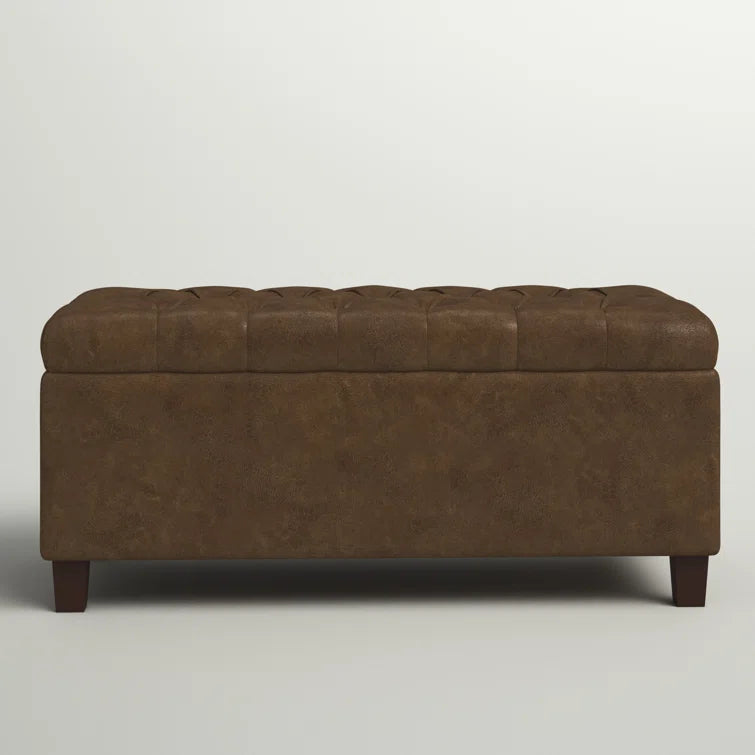 Leiker Faux Leather Upholstered Storage Bench - Quality, Style, and Functionality for Your Home - Just Home Furniture™