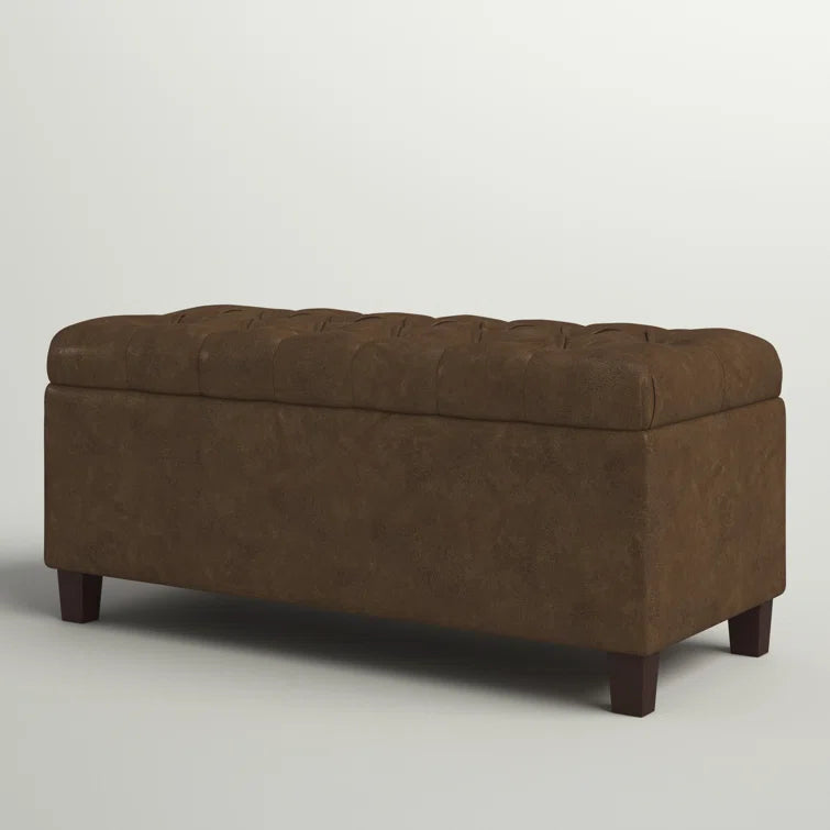 Leiker Faux Leather Upholstered Storage Bench - Quality, Style, and Functionality for Your Home - Just Home Furniture™
