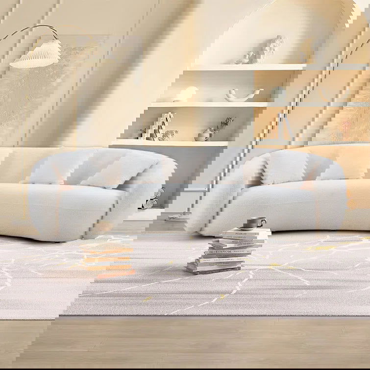 Shaleine 101.4" Round Arm Curved Sofa - Quality, Style, and Functionality for Your Home - Just Home Furniture™