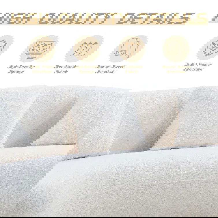 Shaleine 101.4" Round Arm Curved Sofa - Quality, Style, and Functionality for Your Home - Just Home Furniture™