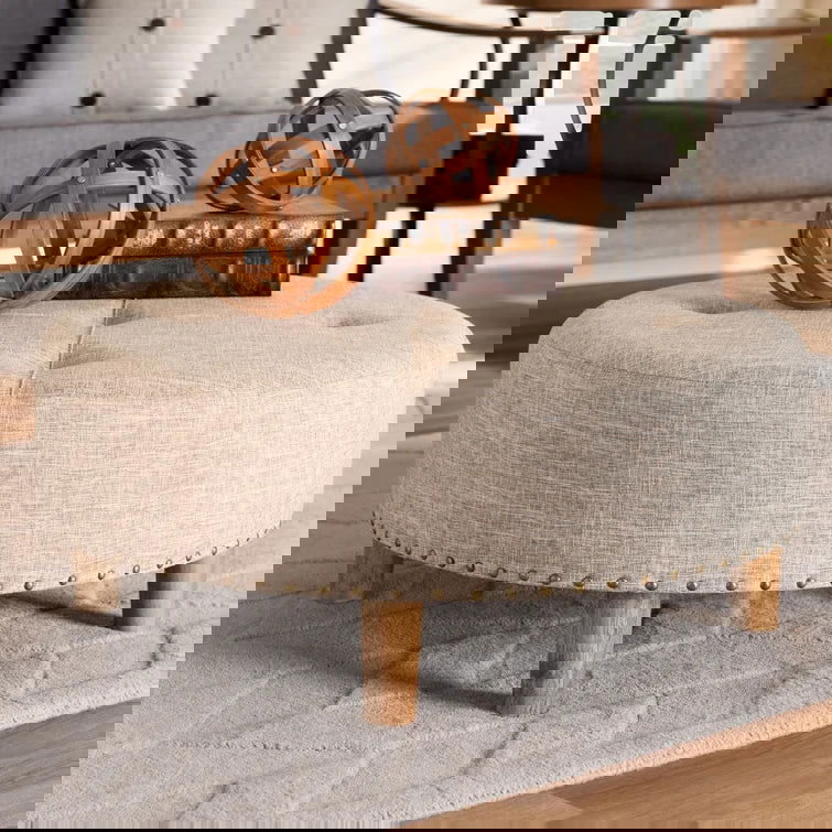 Simoes Upholstered Ottoman - Quality, Style, and Functionality for Your Home - Just Home Furniture™