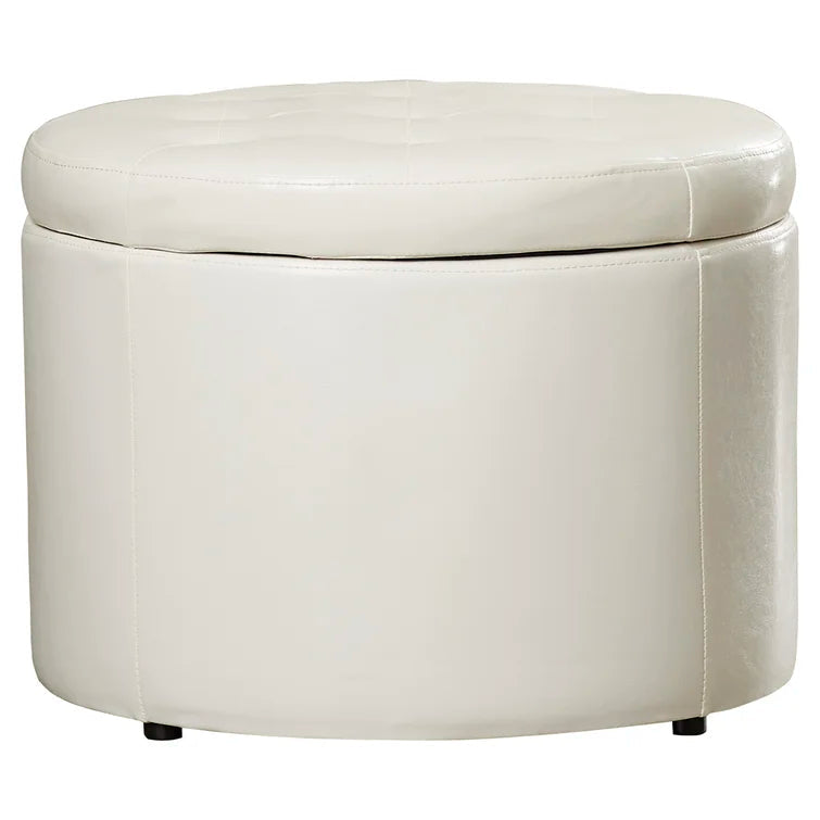 Stansell 22" Wide Tufted Round Storage Ottoman - Quality, Style, and Functionality for Your Home - Just Home Furniture™