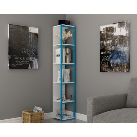 Texas 180 cm Tall Metal Manufactured Wood Bookcase - Quality, Style, and Functionality for Your Home - Just Home Furniture™