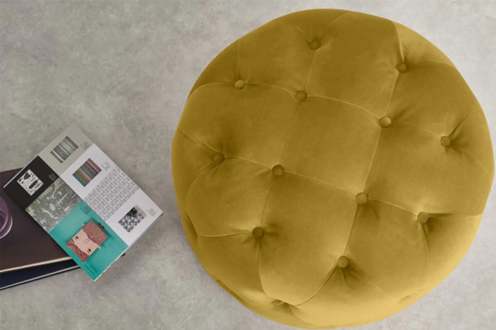 Veronica Ottoman - Yellow - Quality, Style, and Functionality for Your Home - Just Home Furniture™