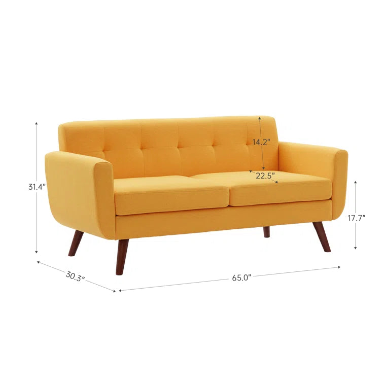 67" Square Arm Loveseat - Quality, Style, and Functionality for Your Home - Just Home Furniture™