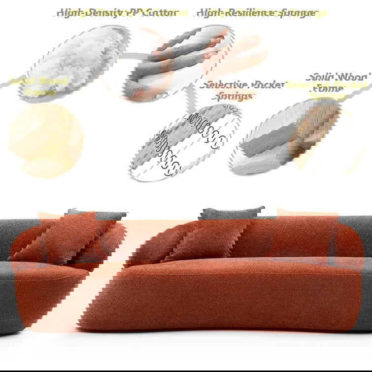 86.6'' Upholstered Sofa - Quality, Style, and Functionality for Your Home - Just Home Furniture™