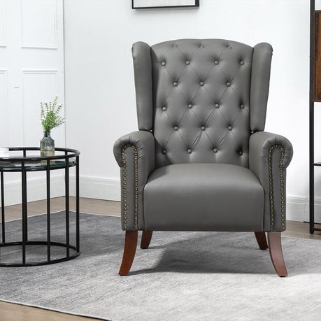 Abdul-Ahad Royal Vegan Leather Wingback Chair - Quality, Style, and Functionality for Your Home - Just Home Furniture™