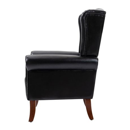 Abdul-Ahad Royal Vegan Leather Wingback Chair - Quality, Style, and Functionality for Your Home - Just Home Furniture™