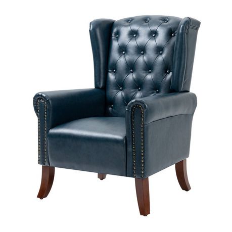 Abdul-Ahad Royal Vegan Leather Wingback Chair - Quality, Style, and Functionality for Your Home - Just Home Furniture™