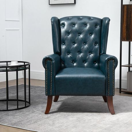 Abdul-Ahad Royal Vegan Leather Wingback Chair – Quality, Style