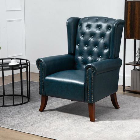 Abdul-Ahad Royal Vegan Leather Wingback Chair - Quality, Style, and Functionality for Your Home - Just Home Furniture™