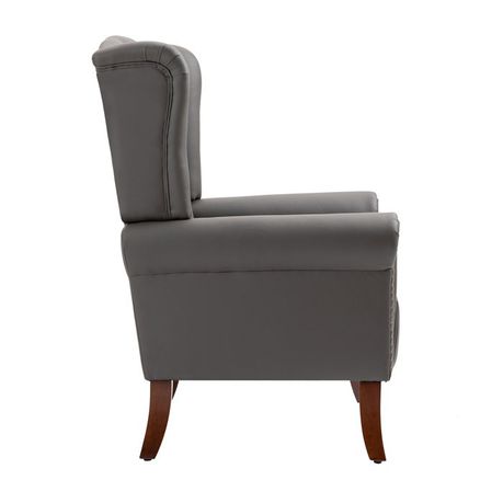 Abdul-Ahad Royal Vegan Leather Wingback Chair - Quality, Style, and Functionality for Your Home - Just Home Furniture™