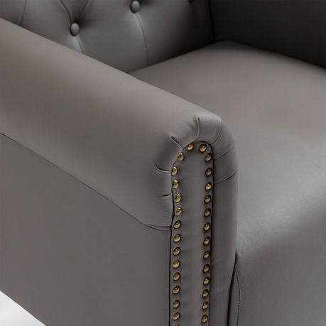 Abdul-Ahad Royal Vegan Leather Wingback Chair - Quality, Style, and Functionality for Your Home - Just Home Furniture™
