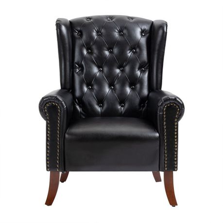 Abdul-Ahad Royal Vegan Leather Wingback Chair – Quality, Style