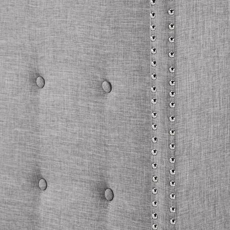 Achenbach Upholstered Headboard in Light Grey Beige - Quality, Style, and Functionality for Your Home - Just Home Furniture™