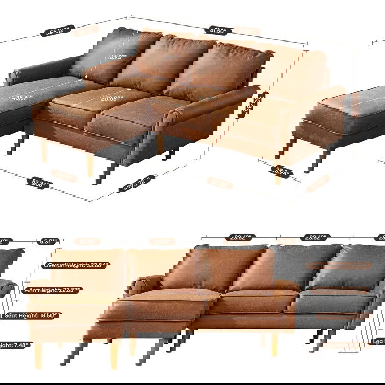 Advik 2 - Piece Upholstered Sectional - Quality, Style, and Functionality for Your Home - Just Home Furniture™