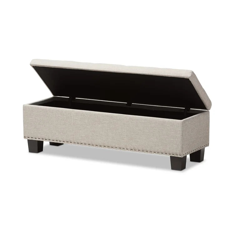 Ahrens Polyester Blend Upholstered Storage Bench - Quality, Style, and Functionality for Your Home - Just Home Furniture™