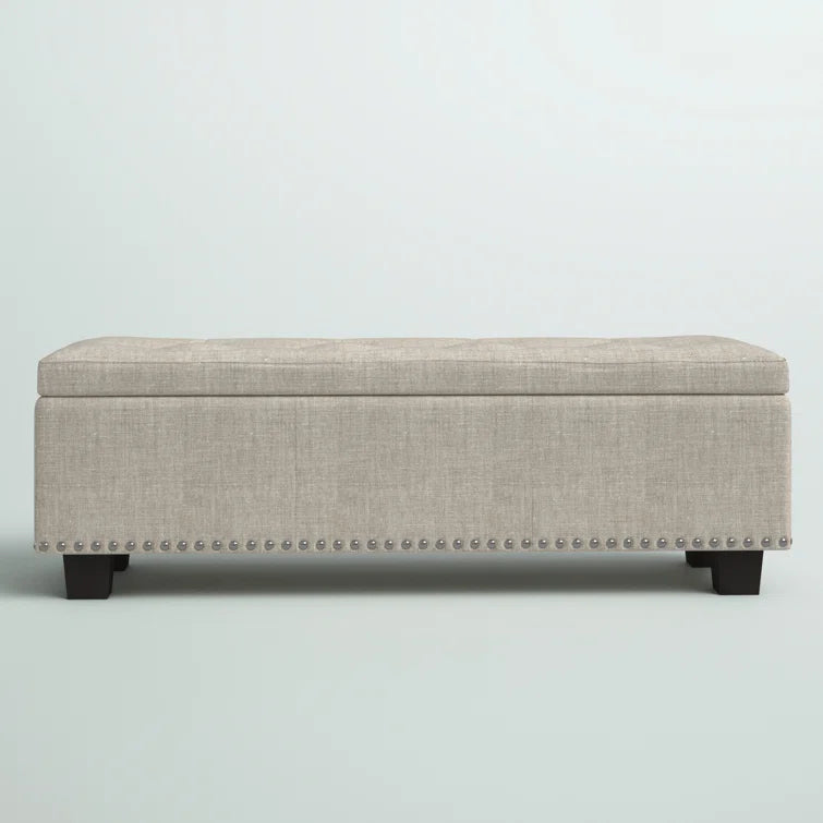 Ahrens Polyester Blend Upholstered Storage Bench - Quality, Style, and Functionality for Your Home - Just Home Furniture™