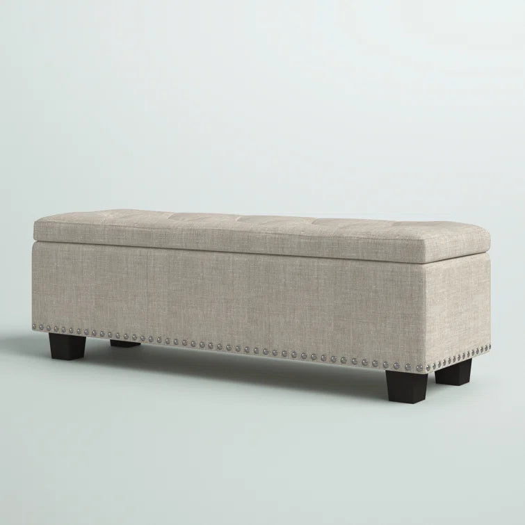 Ahrens Polyester Blend Upholstered Storage Bench - Quality, Style, and Functionality for Your Home - Just Home Furniture™