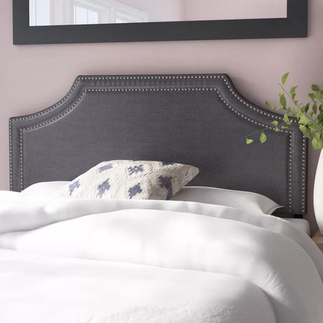Albee Edenbrook Upholstered Headboard in Dark Grey Beige - Quality, Style, and Functionality for Your Home - Just Home Furniture™