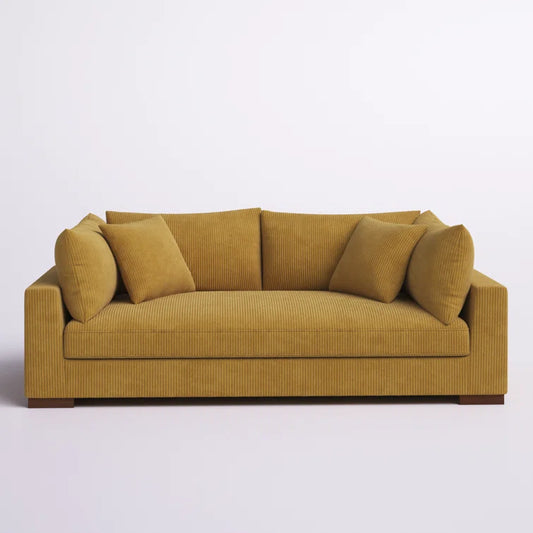 Alcantara 89.5" Square Arm Sofa