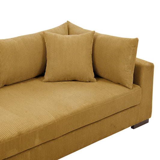 Alcantara 89.5" Square Arm Sofa