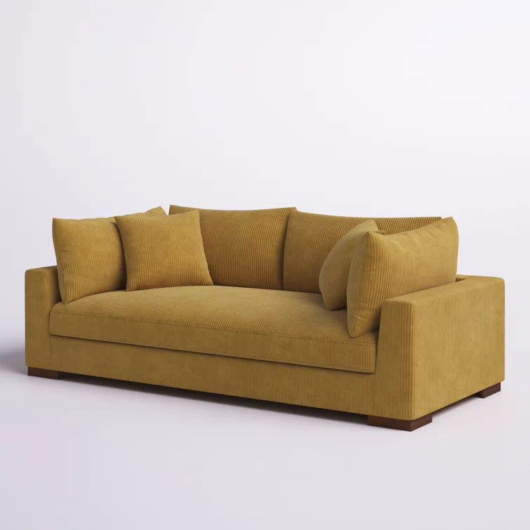 Alcantara 89.5" Square Arm Sofa - Quality, Style, and Functionality for Your Home - Just Home Furniture™