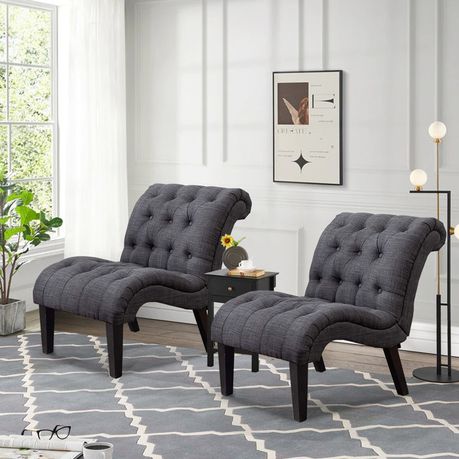 Aleazay Upholstered Slipper Chair in Beige - Quality, Style, and Functionality for Your Home - Just Home Furniture™