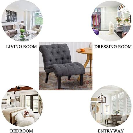 Aleazay Upholstered Slipper Chair in Beige - Quality, Style, and Functionality for Your Home - Just Home Furniture™
