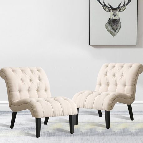 Aleazay Upholstered Slipper Chair in Beige - Quality, Style, and Functionality for Your Home - Just Home Furniture™