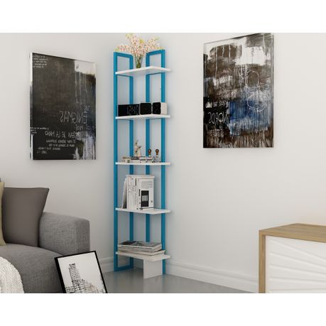 Alice 180 cm Tall Industrial Metal Manufactured Wood Bookcase - Quality, Style, and Functionality for Your Home - Just Home Furniture™