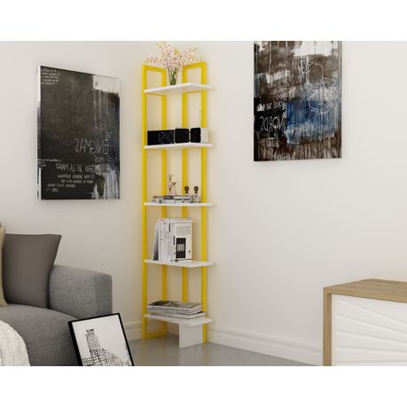 Alice 180 cm Tall Industrial Metal Manufactured Wood Bookcase - Quality, Style, and Functionality for Your Home - Just Home Furniture™