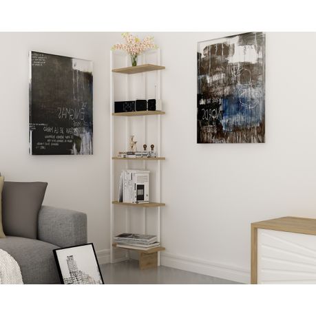 Alice 180 cm Tall Industrial Metal Manufactured Wood Bookcase - Quality, Style, and Functionality for Your Home - Just Home Furniture™