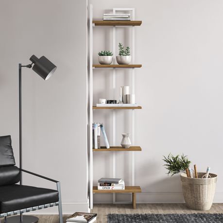 Alice 180 cm Tall Industrial Metal Manufactured Wood Bookcase - Quality, Style, and Functionality for Your Home - Just Home Furniture™