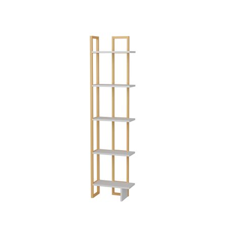 Alice 180 cm Tall Industrial Metal Manufactured Wood Bookcase - Quality, Style, and Functionality for Your Home - Just Home Furniture™