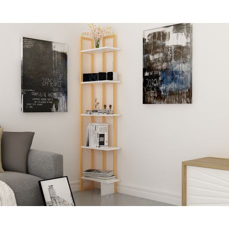 Alice 180 cm Tall Industrial Metal Manufactured Wood Bookcase - Quality, Style, and Functionality for Your Home - Just Home Furniture™