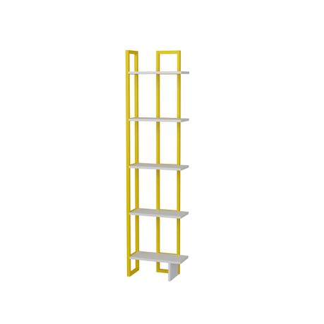 Alice 180 cm Tall Industrial Metal Manufactured Wood Bookcase - Quality, Style, and Functionality for Your Home - Just Home Furniture™