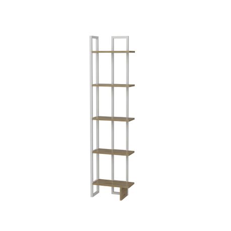 Alice 180 cm Tall Industrial Metal Manufactured Wood Bookcase - Quality, Style, and Functionality for Your Home - Just Home Furniture™